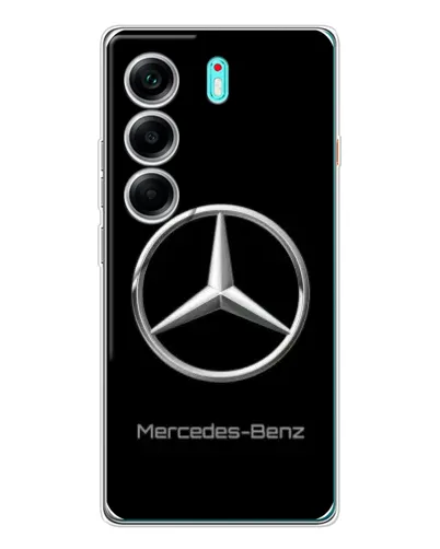 Чохол для TECNO Camon 40 з картинкою «Mercedes Silver Logo»