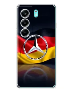 Чохол для TECNO Camon 40 з картинкою «Mercedes — прапор Німеччини»