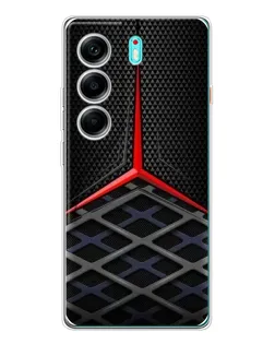 Чохол для TECNO Camon 40 з картинкою «Mercedes Carbon Grid»