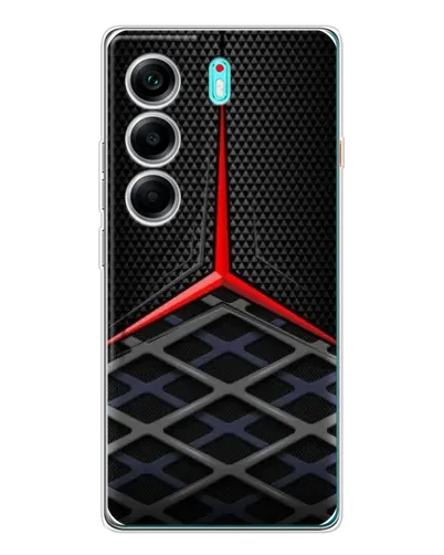 Чохол для TECNO Camon 40 з картинкою «Mercedes Carbon Grid»