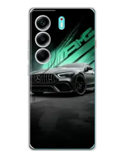 Чохол для TECNO Camon 40 з картинкою «Темний Mercedes AMG»