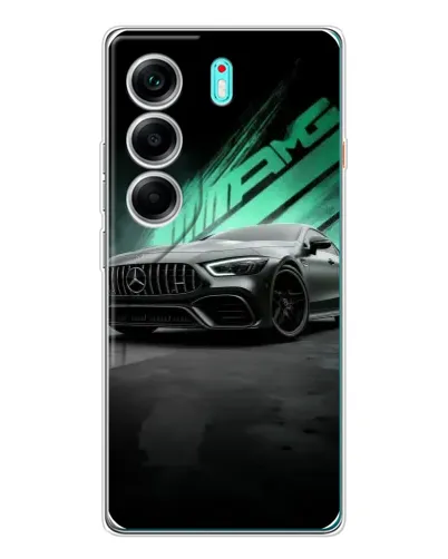 Чохол для TECNO Camon 40 з картинкою «Темний Mercedes AMG»
