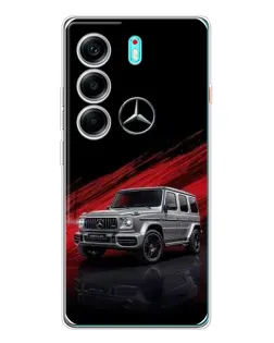 Чохол для TECNO Camon 40 з картинкою «Mercedes G-Class червоний»