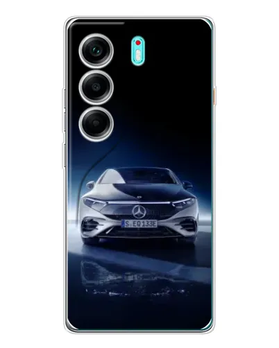 Чохол для TECNO Camon 40 з картинкою «Нічний Mercedes EQ»