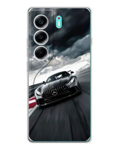 Чохол для TECNO Camon 40 з картинкою «Гоночний Mercedes AMG»