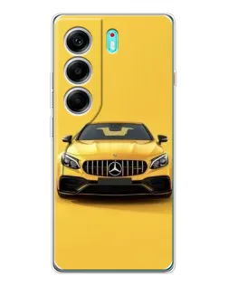 Чохол для TECNO Camon 40 з картинкою «Жовтий Mercedes GT»