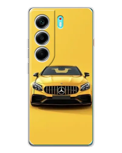 Чохол для TECNO Camon 40 з картинкою «Жовтий Mercedes GT»