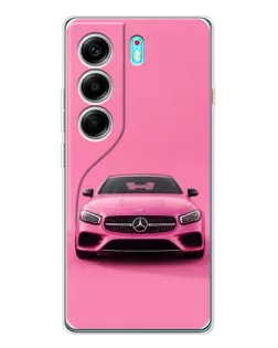 Чохол для TECNO Camon 40 з картинкою «Рожевий Mercedes AMG»