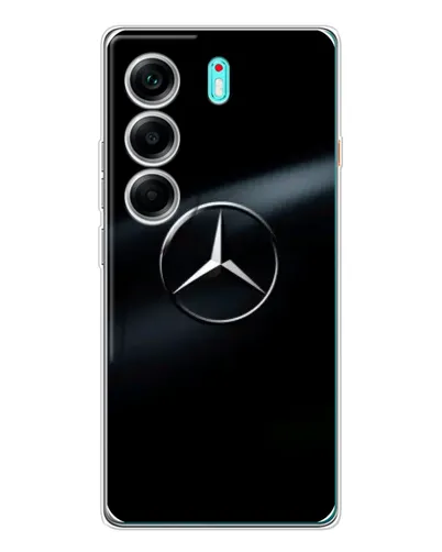 Чохол для TECNO Camon 40 з картинкою «Mercedes на металі»