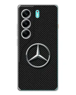 Чохол для TECNO Camon 40 з картинкою «Карбоновий Mercedes стиль»