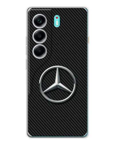 Чохол для TECNO Camon 40 з картинкою «Карбоновий Mercedes стиль»