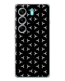 Чохол для TECNO Camon 40 з картинкою «Mercedes паттерн зірок»