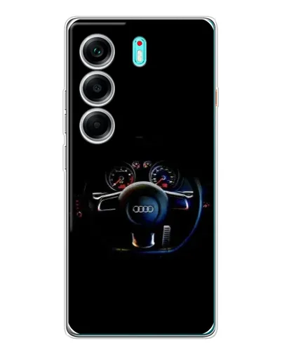 Чехол для TECNO Camon 40 с картинкой «Салон Audi — руль» Чехол для TECNO Camon 40 с картинкой «Салон Audi — руль»