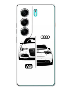 Чехол для TECNO Camon 40 с картинкой «Audi — контрастный дизайн»