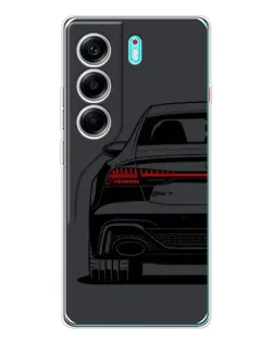 Чехол для TECNO Camon 40 с картинкой «Задняя часть Audi — арт»