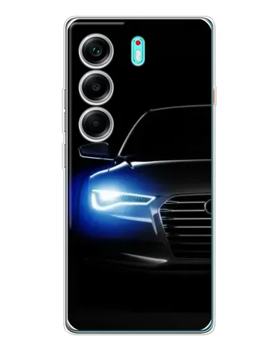 Чехол для TECNO Camon 40 с картинкой «Неоновый взгляд Audi» Чехол для TECNO Camon 40 с картинкой «Неоновый взгляд Audi»