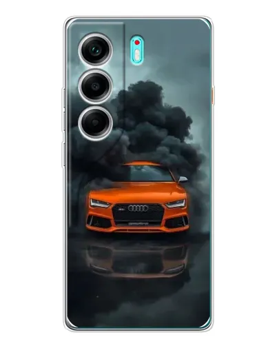 Чехол для TECNO Camon 40 с картинкой «Audi в облаках дыма» Чехол для TECNO Camon 40 с картинкой «Audi в облаках дыма»