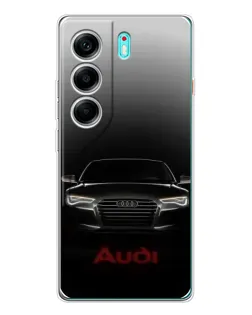 Чехол для TECNO Camon 40 с картинкой «Audi — градиентный контур»