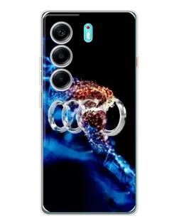 Чехол для TECNO Camon 40 с картинкой «Энергия лого Audi»