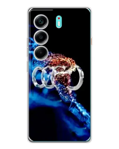 Чехол для TECNO Camon 40 с картинкой «Энергия лого Audi» Чехол для TECNO Camon 40 с картинкой «Энергия лого Audi»