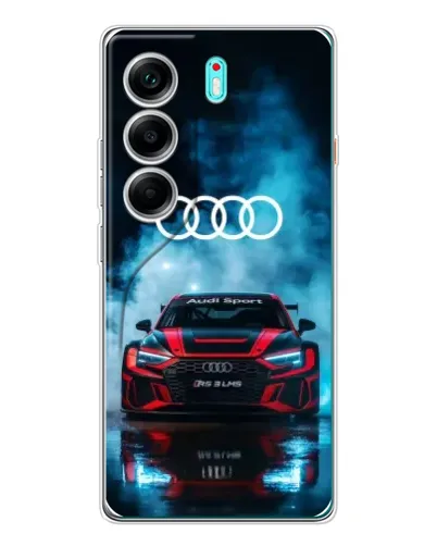 Чехол для TECNO Camon 40 с картинкой «Audi Sport — неон» Чехол для TECNO Camon 40 с картинкой «Audi Sport — неон»