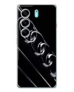 Чехол для TECNO Camon 40 с картинкой «Audi — абстрактные кольца»