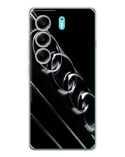 Чехол для TECNO Camon 40 с картинкой «Audi — абстрактные кольца» Чехол для TECNO Camon 40 с картинкой «Audi — абстрактные кольца»