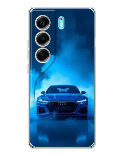 Чехол для TECNO Camon 40 с картинкой «Audi — голубая энергия» Чехол для TECNO Camon 40 с картинкой «Audi — голубая энергия»