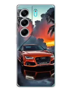 Чехол для TECNO Camon 40 с картинкой «Audi — закат»
