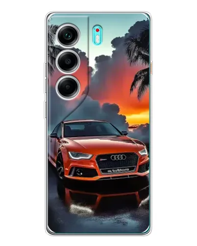 Чехол для TECNO Camon 40 с картинкой «Audi — закат» Чехол для TECNO Camon 40 с картинкой «Audi — закат»