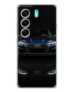 Чехол для TECNO Camon 40 с картинкой «Audi — ночное отражение»