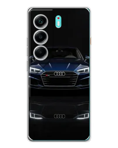 Чехол для TECNO Camon 40 с картинкой «Audi — ночное отражение» Чехол для TECNO Camon 40 с картинкой «Audi — ночное отражение»