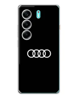 Чехол для TECNO Camon 40 с картинкой «Audi White Logo»