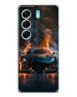 Чохол для TECNO Camon 40 з картинкою «Lamborghini димна естетика»