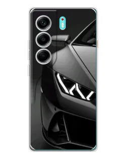 Чохол для TECNO Camon 40 з картинкою «Lamborghini фари деталізація»