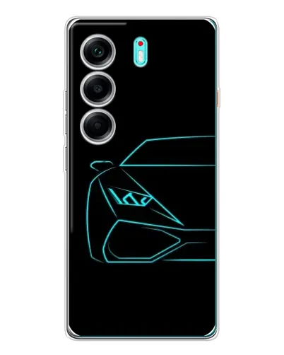 Чохол для TECNO Camon 40 з картинкою «Блакитний силует Lamborghini» Чохол для TECNO Camon 40 з картинкою «Блакитний силует Lamborghini»