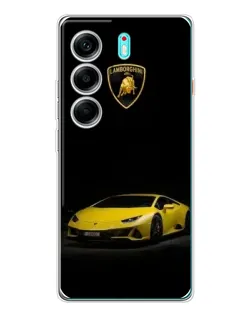 Чохол для TECNO Camon 40 з картинкою «Lamborghini жовтий акцент»