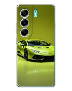 Чохол для TECNO Camon 40 з картинкою «Салатовий Lamborghini Huracan»