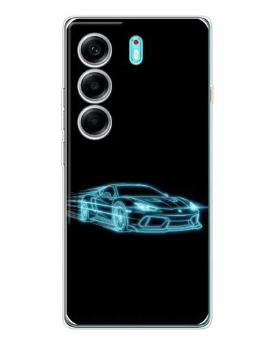 Чохол для TECNO Camon 40 з картинкою «Неоновий контур Lamborghini» Чохол для TECNO Camon 40 з картинкою «Неоновий контур Lamborghini»