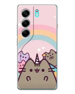 Чехол для TECNO Camon 40 с картинкой «Единорог Pusheen»