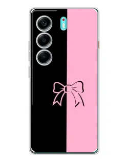 Чохол для TECNO Camon 40 з картинкою «Половинки банту»