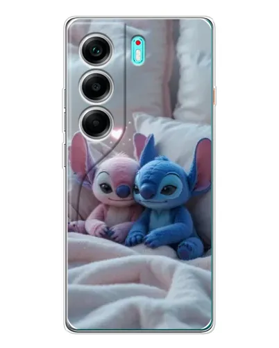 Чохол для TECNO Camon 40 з картинкою «Плюшеві Стіч Ангел»