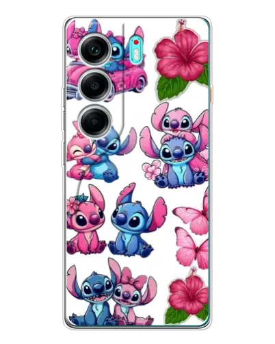 Чохол для TECNO Camon 40 з картинкою «Стікери Stitch та Angel» Чохол для TECNO Camon 40 з картинкою «Стікери Stitch та Angel»