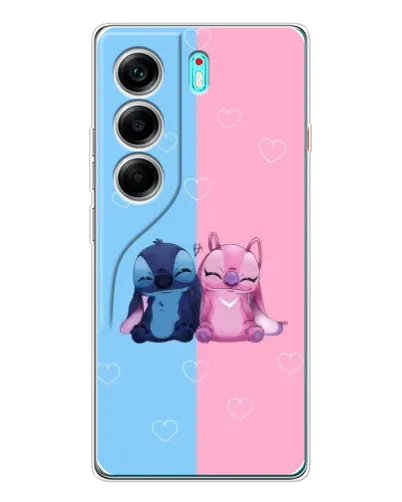 Чохол для TECNO Camon 40 з картинкою «Stitch та Angel Love» Чохол для TECNO Camon 40 з картинкою «Stitch та Angel Love»
