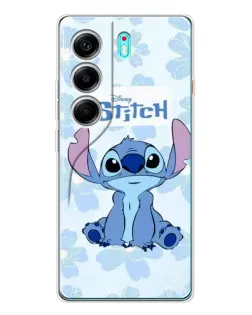 Чохол для TECNO Camon 40 з картинкою «Stitch серед квітів»