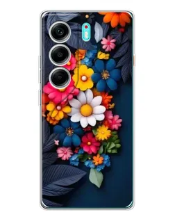 Чохол для TECNO Camon 40 з картинкою «Квіткова феєрія»