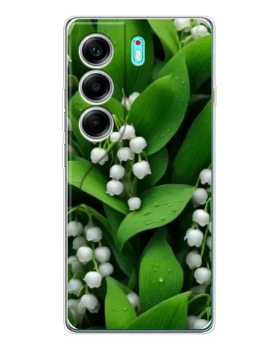 Чохол для TECNO Camon 40 з картинкою «Конвалії в зелені» Чохол для TECNO Camon 40 з картинкою «Конвалії в зелені»