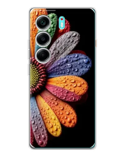 Чохол для TECNO Camon 40 з картинкою «Райдужна квітка» Чохол для TECNO Camon 40 з картинкою «Райдужна квітка»
