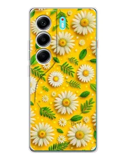 Чохол для TECNO Camon 40 з картинкою «Ромашкове сонце»