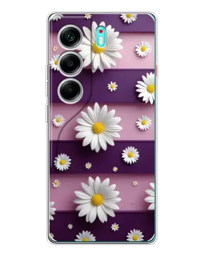 Чохол для TECNO Camon 40 з картинкою «Ромашки на фіолетовому» Чохол для TECNO Camon 40 з картинкою «Ромашки на фіолетовому»